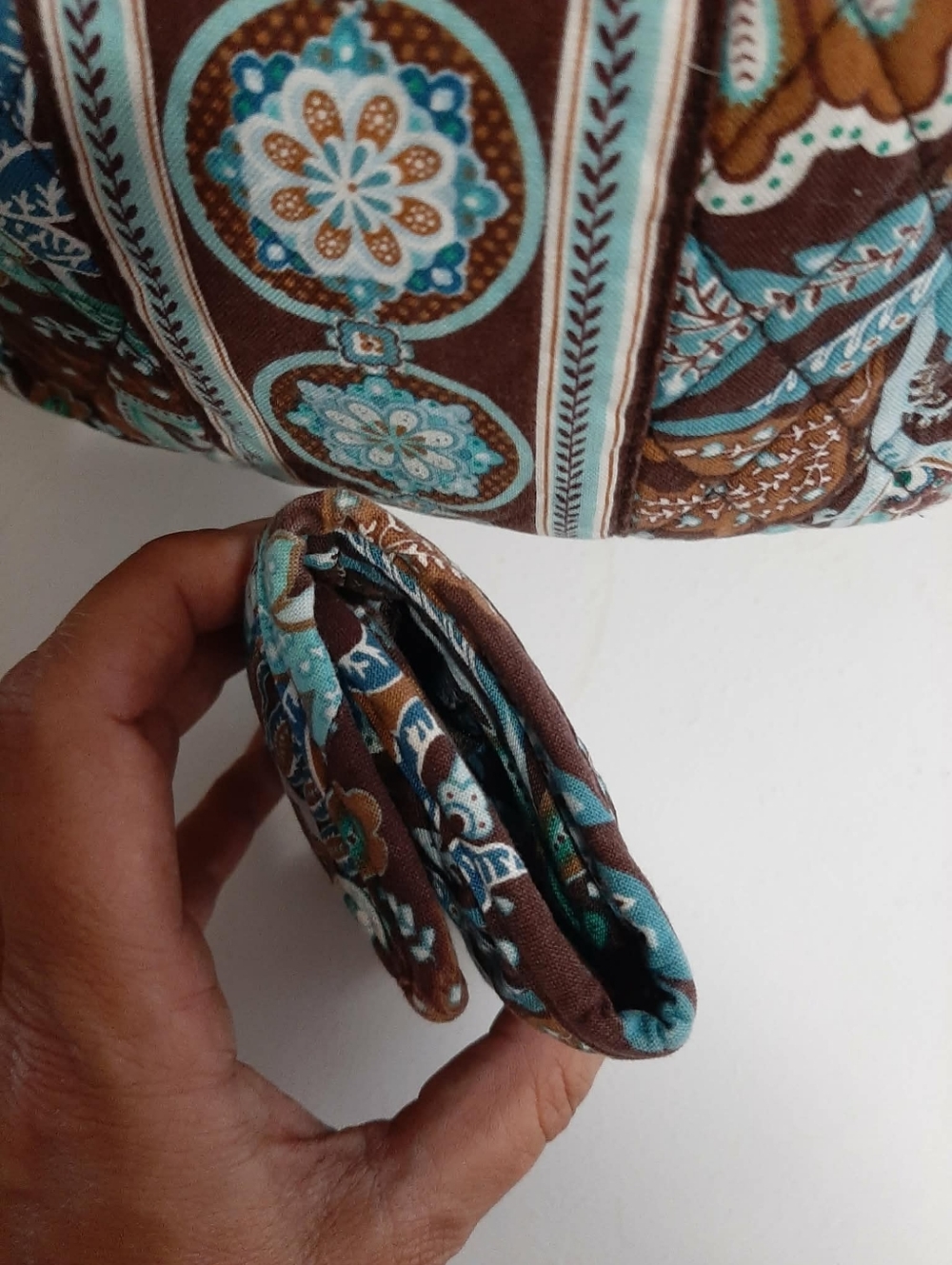 VERA BRADLEY Java Blue "Olivia" Sm Hobo Bag & Wallet 2 Pc Set - Picture 8 of 13